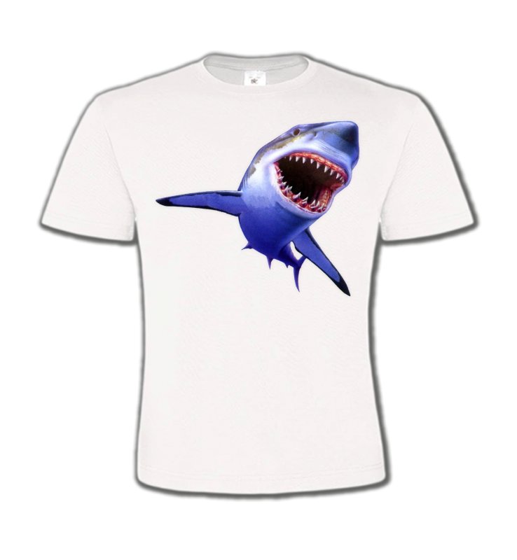 T-Shirts Col Rond Enfants Aquatique Requin