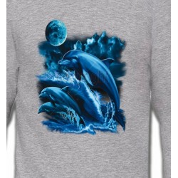 Sweatshirts Aquatique Sauts de dauphins (W2)