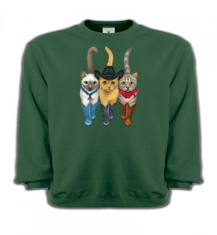 Sweatshirts Enfants Devant/derrière Chats