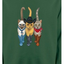 Sweatshirts Devant/derrière Chats