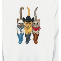 Sweatshirts Devant/derrière Chats