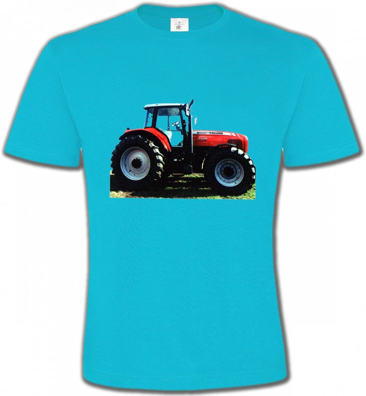 T-Shirts Col Rond Unisexe Tracteurs Tracteur MASSEY FERGUSON (R)