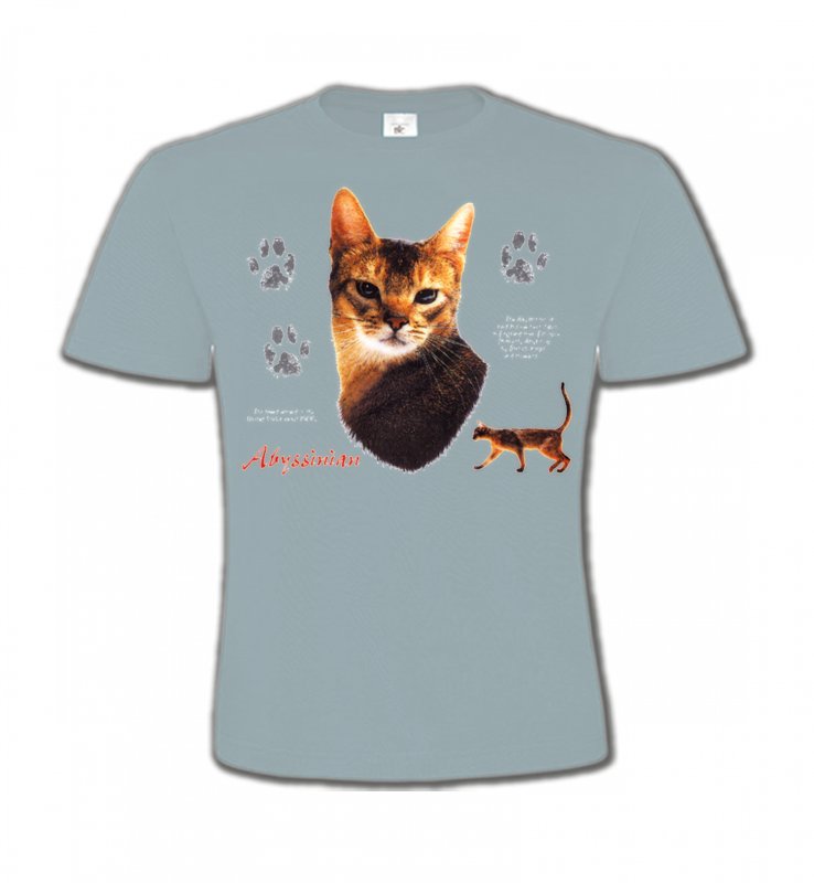 T-Shirts Col Rond Enfants Races de chats Chat Abyssin (P)