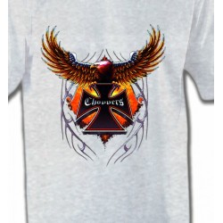 T-Shirts Tribal Métal Celtique Croix choppers et ailes (Bikers)