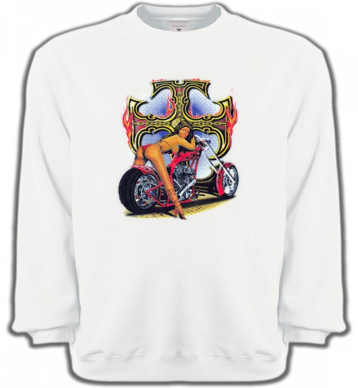 Sweatshirts Unisexe Motos Femme bikers (S)