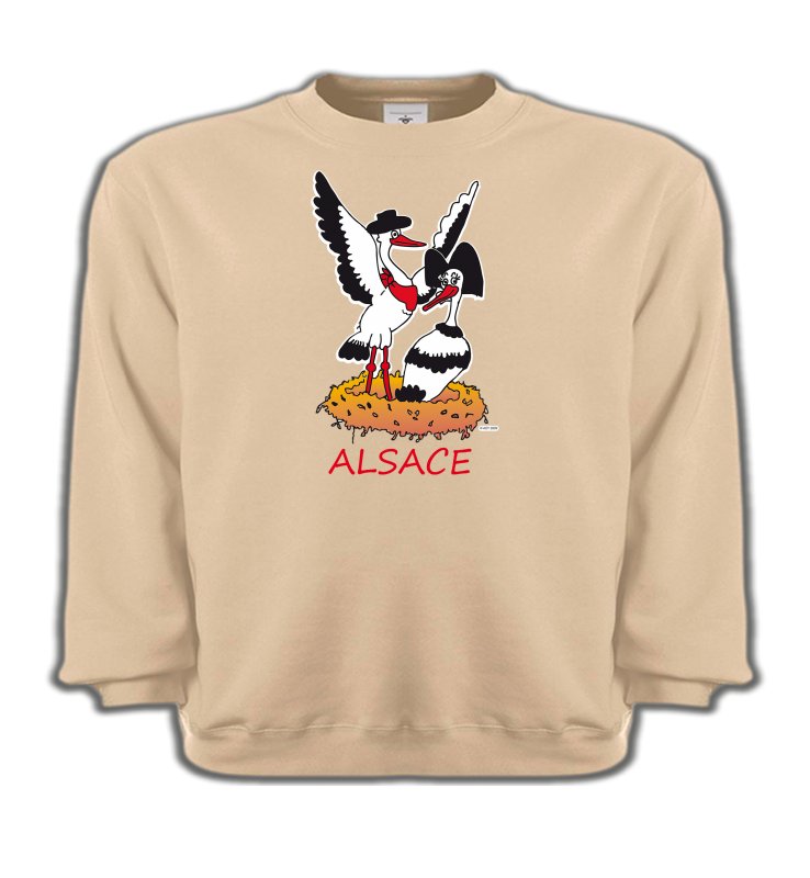 Sweatshirts Enfants Alsace  souvenir Nid de Cigogne