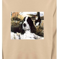 Sweatshirts Races de chiens Cocker dans l'herbe (M)