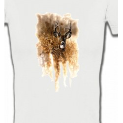 T-Shirts Chasse Cerf en forêt