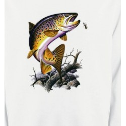 Sweatshirts Pêche Truite saumonée