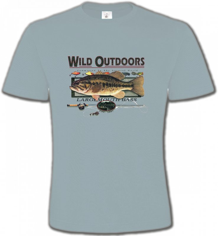 T-Shirts Col Rond Unisexe Pêche Trophée de pêche