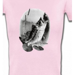 T-Shirts Chasse et Pêche Poisson mord a l'ameçcon (E)