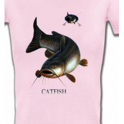 T-Shirts Chasse et Pêche Poisson chat