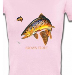 T-Shirts Chasse et Pêche Brown Trout