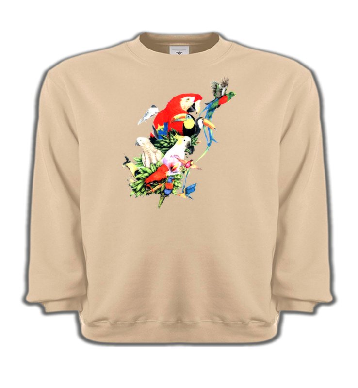 Sweatshirts Enfants oiseaux exotiques Toutes races de Perroquets (Q)