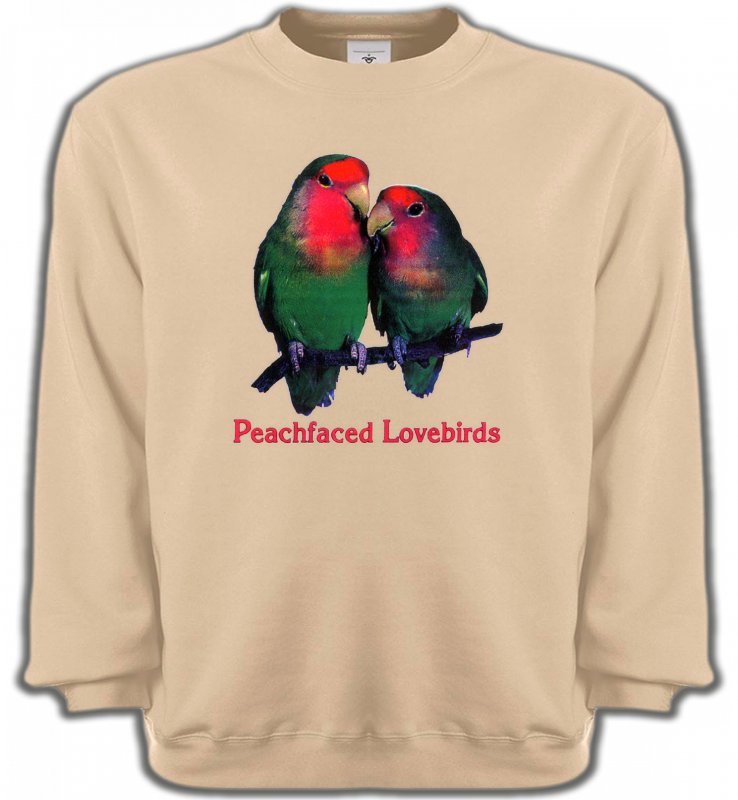 Sweatshirts Unisexe oiseaux exotiques Perroquet Inséparable Rosegorge (P)