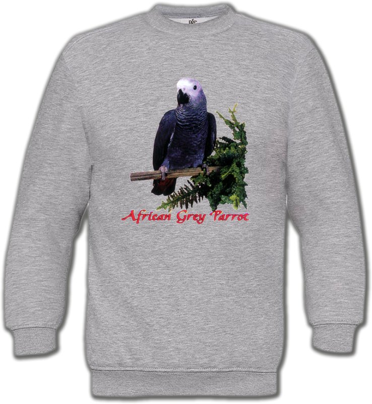 Sweatshirts Unisexe oiseaux exotiques Perroquet Gris du Gabon (B)