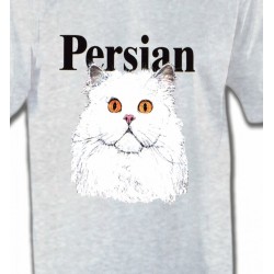 T-Shirts T-Shirts Col Rond Enfants Chat Persan (H2)