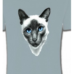 T-Shirts T-Shirts Col Rond Unisexe Chat Siamois (F2)