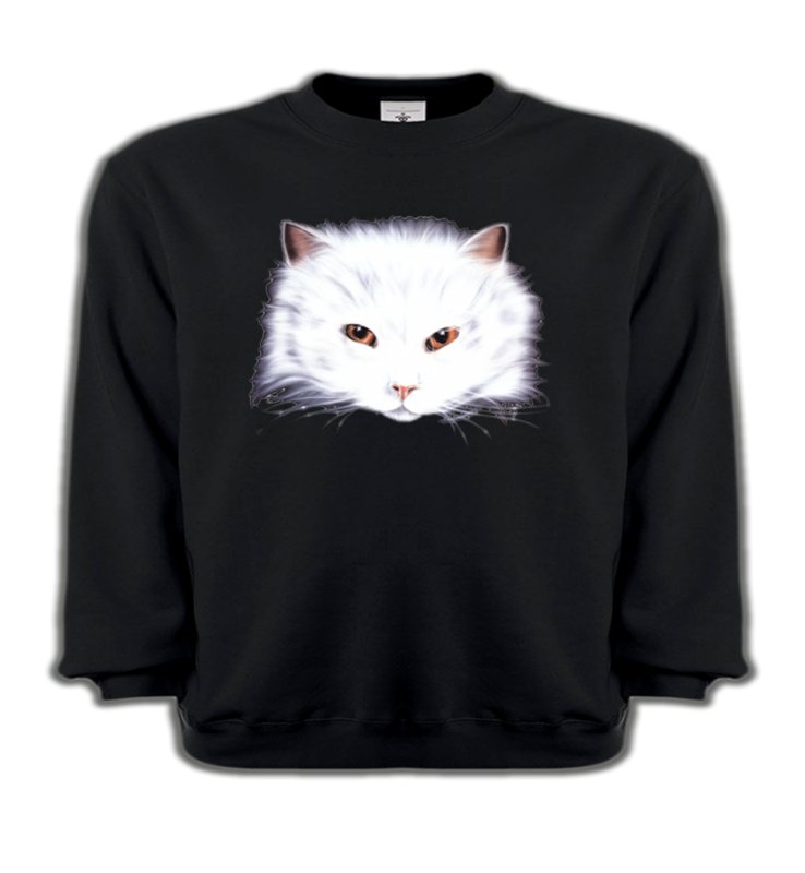 Sweatshirts Enfants Races de chats Chat Angora blanc