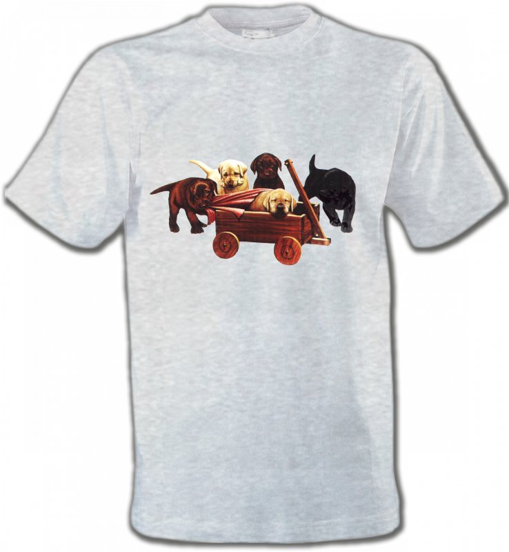 T-Shirts Col Rond Unisexe Labrador Bébé Labrador (B2G)