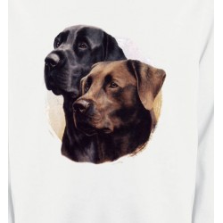 Sweatshirts Races de chiens Labrador noir et chocolat (A)