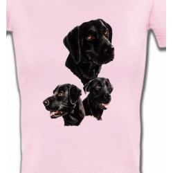 T-Shirts Races de chiens Labrador noir (B)