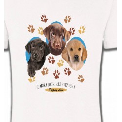 T-Shirts T-Shirts Col Rond Unisexe Bébés Labradors (U)