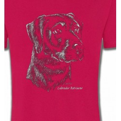 T-Shirts T-Shirts Col Rond Enfants Labrador noir  (X)