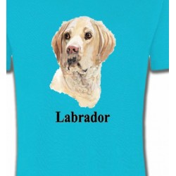 T-Shirts T-Shirts Col Rond Enfants Tête de Labrador sable  (S)