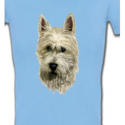 T-Shirts Races de chiens Tête de Westie  (C)