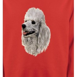Sweatshirts Races de chiens Tête de Caniche (D)