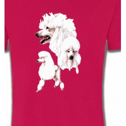 T-Shirts Races de chiens Caniche blanc (N)