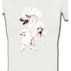 T-Shirts Races de chiens Caniche blanc (N)