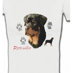 T-Shirts T-Shirts Col V Femmes Rottweiler (F)
