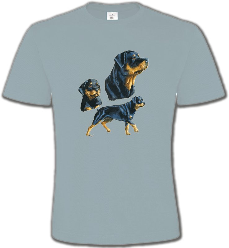 T-Shirts Col Rond Unisexe Rottweiler Rottweiler (D)