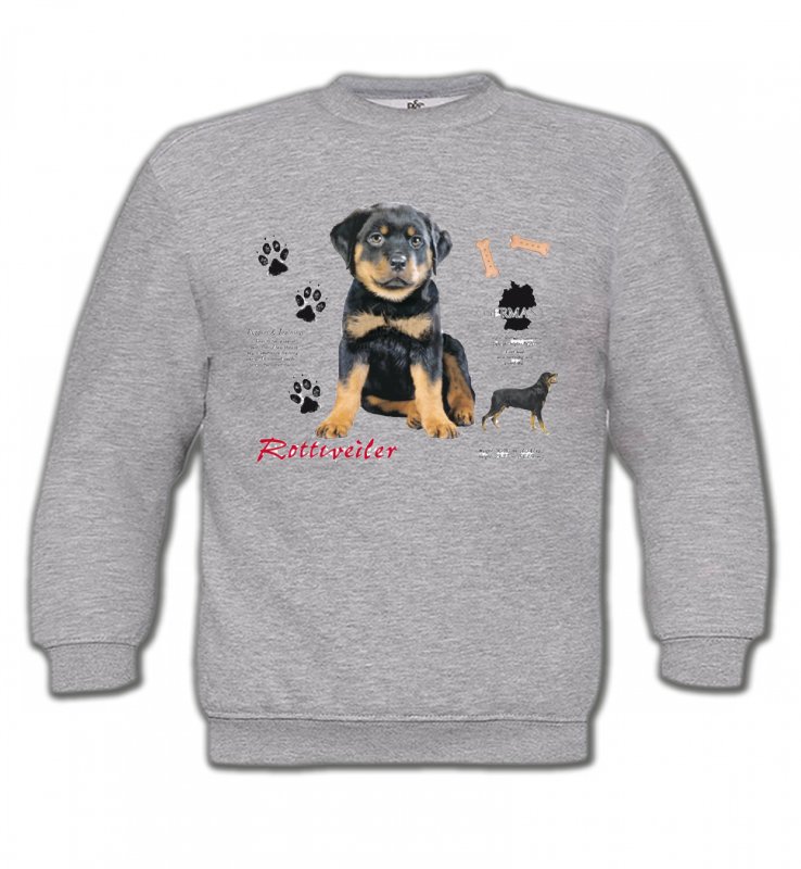 Sweatshirts Enfants Rottweiler Rottweiler Chiot  (Q)