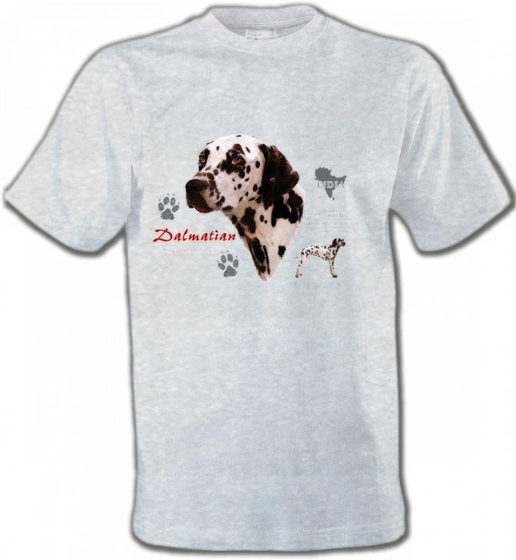 T-Shirts Col Rond Unisexe Dalmatiens Dalmatien (N)