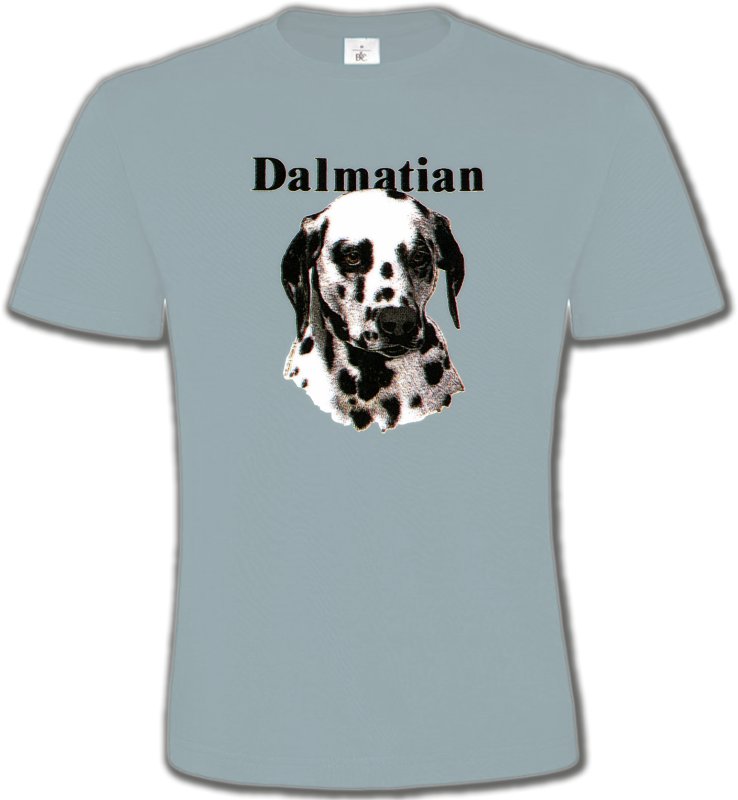T-Shirts Col Rond Unisexe Dalmatiens Tête Dalmatien (H)