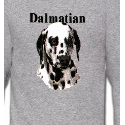 Sweatshirts Dalmatiens Tête Dalmatien (H)