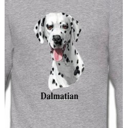 Sweatshirts Dalmatiens Tête Dalmatien (D)