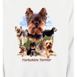 Sweatshirts Sweatshirts Unisexe Yorkshire terrier Paysage (B)