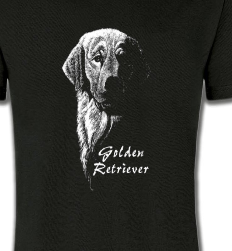 Golden Retriever Noir et Blanc  (HG)