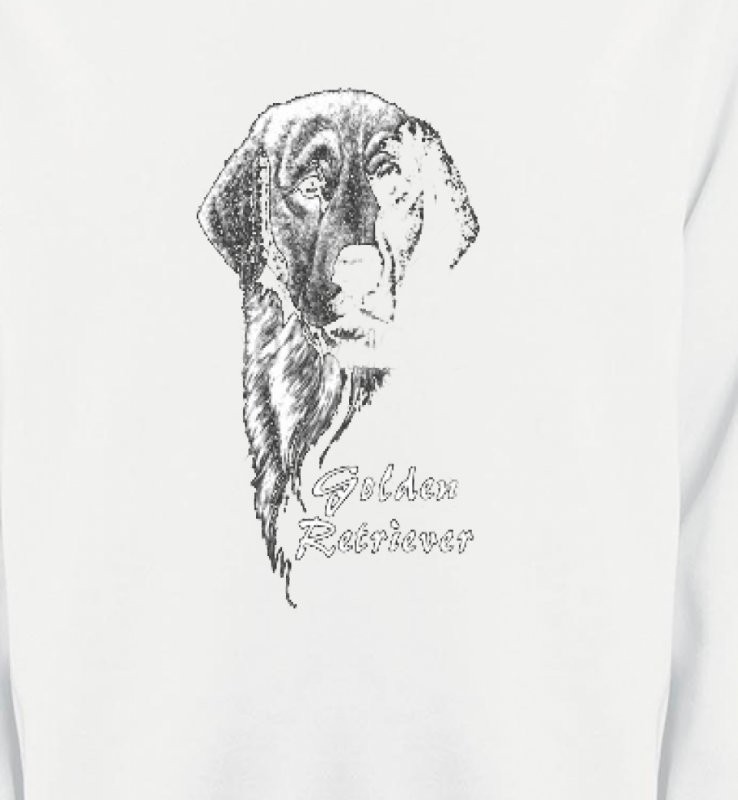 Golden Retriever Noir et Blanc  (HG)