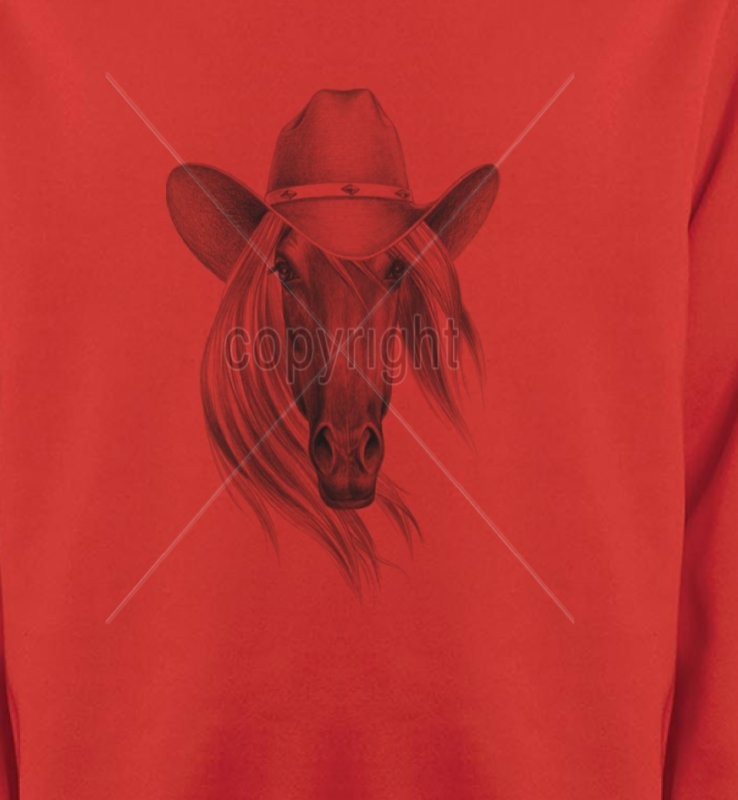 Tête de cheval avec chapeau (S)
