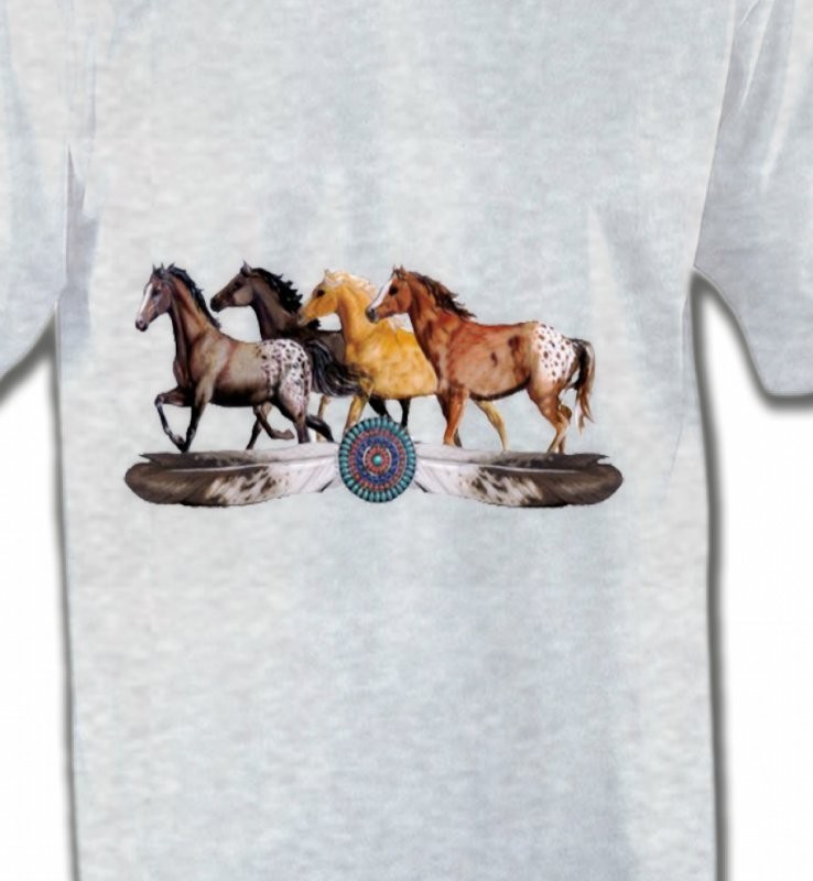 Appaloosa Chevaux motif indien (E3)