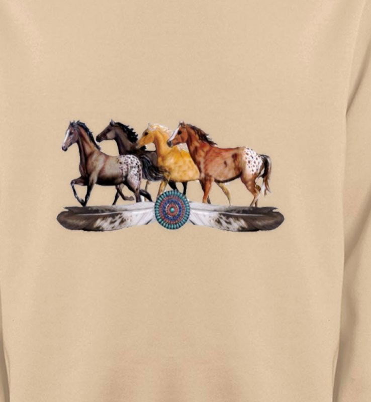Appaloosa Chevaux motif indien (E3)
