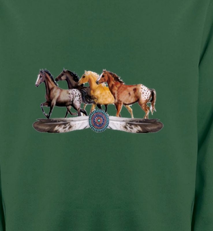 Appaloosa Chevaux motif indien (E3)