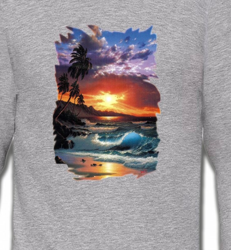 Coucher de soleil à la plage (S)
