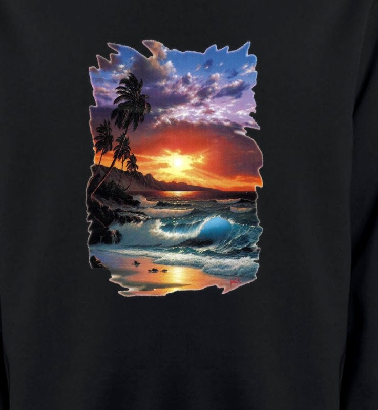 Coucher de soleil à la plage (S)