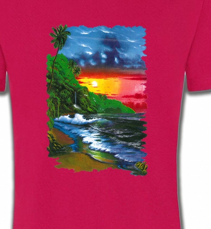 Coucher de soleil sur la mer